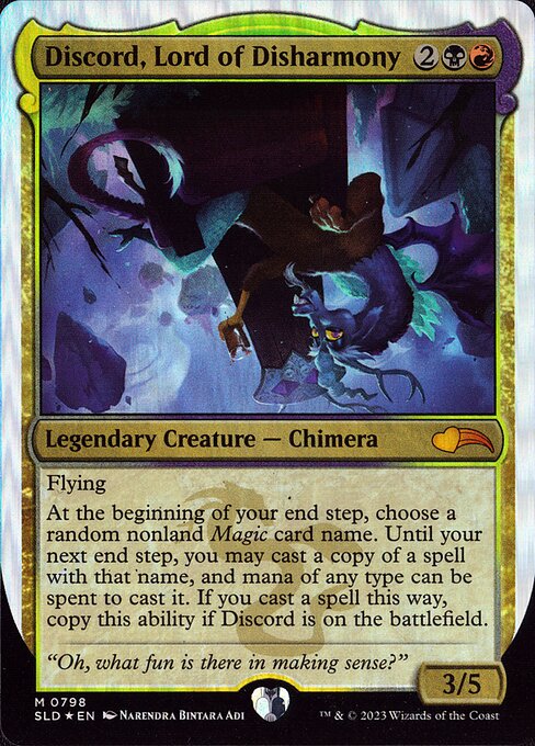 【Foil】【EN】Discord, Lord of Disharmony [SLD] 金M No.798