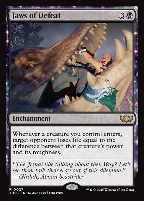 【EN】敗北の顎/Jaws of Defeat [TDC] 黒R No.27