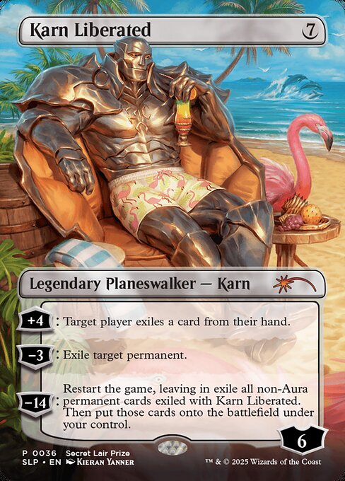 【ボーダレス】【Foil】【EN】解放された者、カーン/Karn Liberated [SLP] 無M No.36