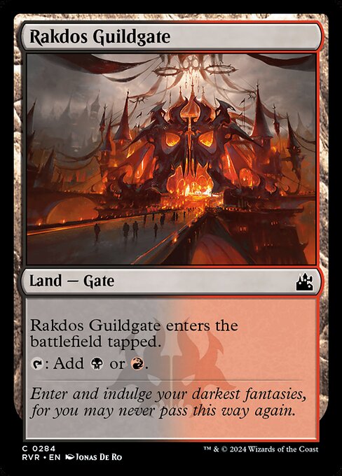 【Foil】【EN】ラクドスのギルド門/Rakdos Guildgate [RVR] 無C No.284