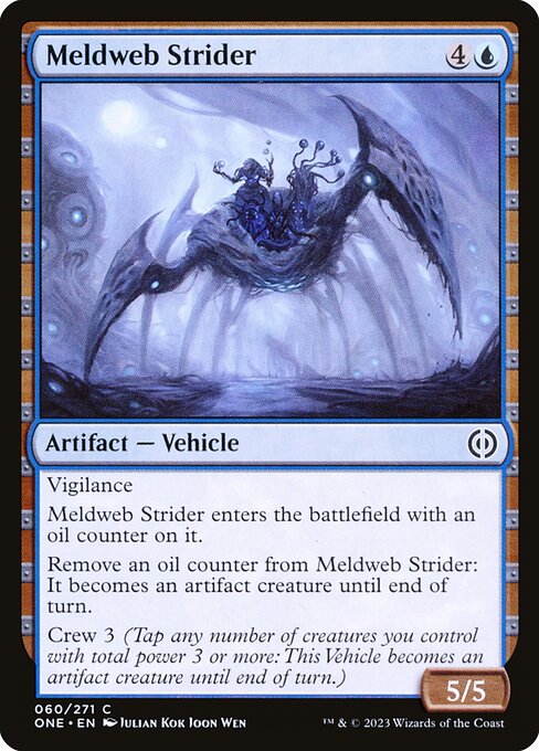 【Foil】【EN】脳網の徘徊者/Meldweb Strider [ONE] 青C No.60
