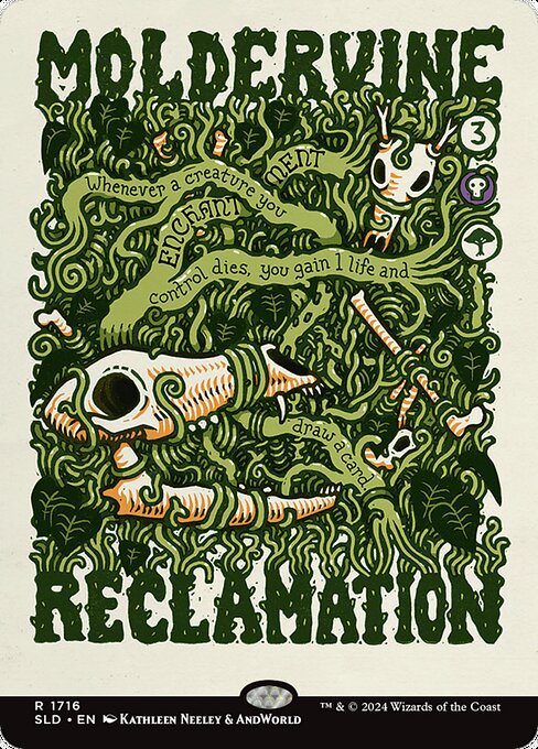 【フルアート】【Foil】【EN】腐れ蔦の再生/Moldervine Reclamation [SLD] 金R No.1716