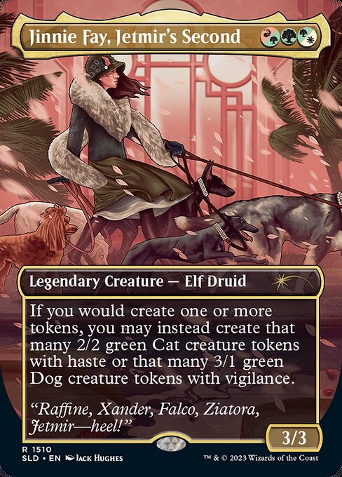 【ボーダレス】【Foil】【EN】Jinnie Fay, Jetmir's Second // Jinnie Fay, Jetmir's Second [SLD] 白R No.1510