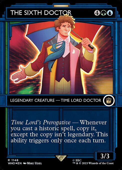 【サージFoil】【ショーケース】【Foil】【EN】６代目ドクター/The Sixth Doctor [WHO] 金R No.1148