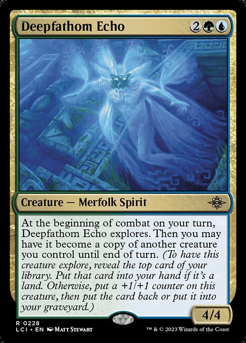 【Foil】【EN】深水淵の残響/Deepfathom Echo [LCI] 金R No.228