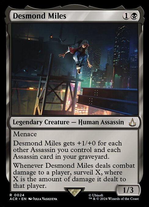 【Foil】【EN】デズモンド・マイルズ/Desmond Miles [ACR] 黒R No.24