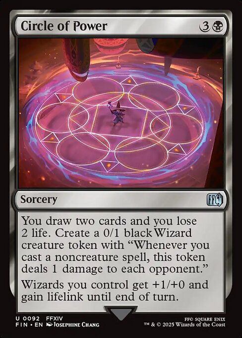 【Foil】【EN】黒魔紋の力/Circle of Power [FIN] 黒U No.92