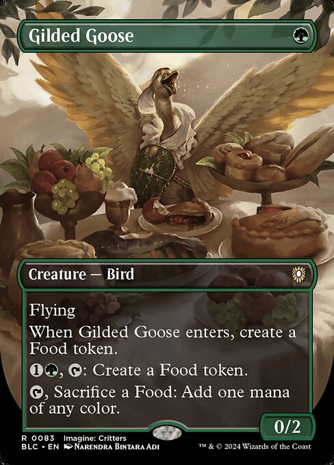 【ボーダレス】【EN】金のガチョウ/Gilded Goose [BLC] 緑R No.83