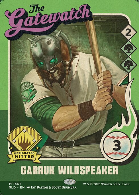 【フルアート】【Foil】【EN】Garruk Wildspeaker // Garruk Wildspeaker [SLD] 白M No.1457