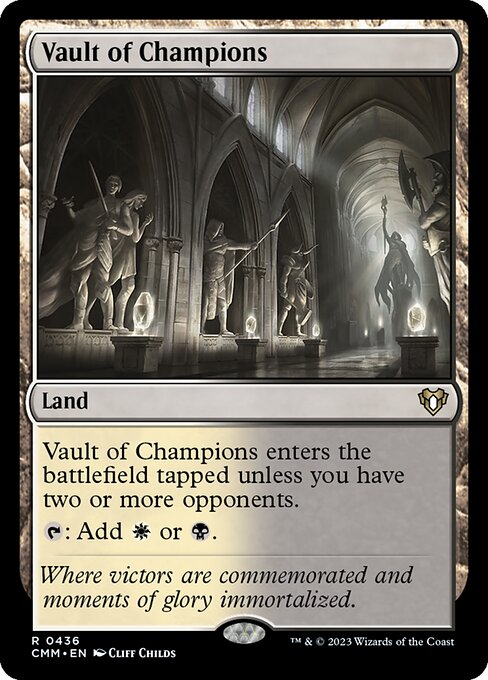 【Foil】【EN】勝者の大霊堂/Vault of Champions [CMM] 土地R No.436