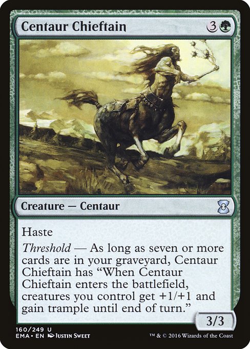 【EN】ケンタウルスの酋長/Centaur Chieftain [EMA] 緑U No.160