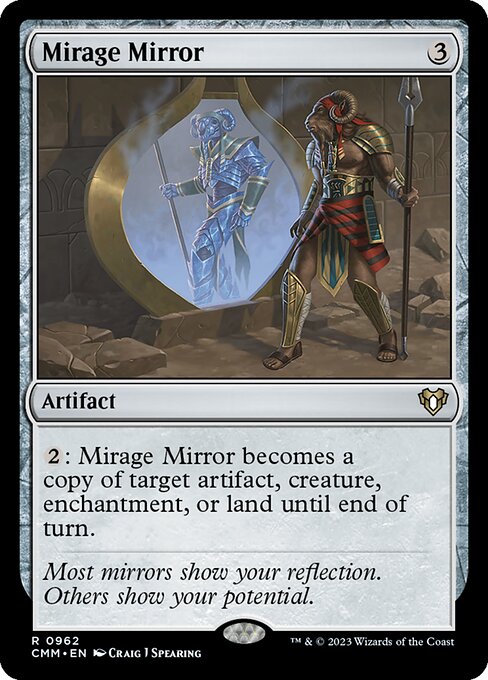 【Foil】【EN】蜃気楼の鏡/Mirage Mirror [CMM] 茶R No.962