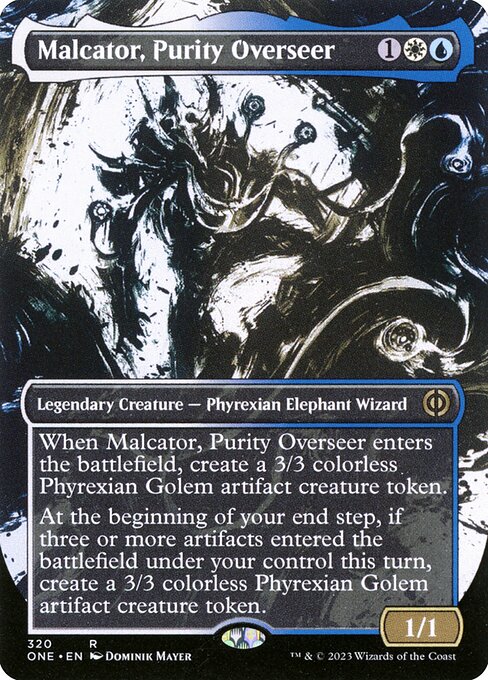 【ショーケース】【ボーダレス】【Foil】【EN】純潔の監視者、マルカトール/Malcator, Purity Overseer [ONE] 金R No.320