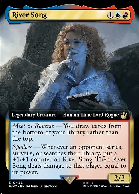 【拡張アート】【Foil】【EN】リヴァー・ソング/River Song [WHO] 金R No.436