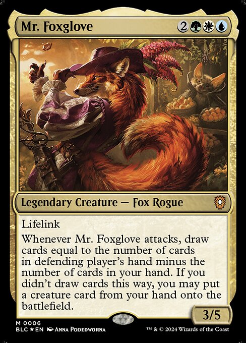 【Foil】【EN】フォックスグローブ氏/Mr. Foxglove [BLC] 金M No.6