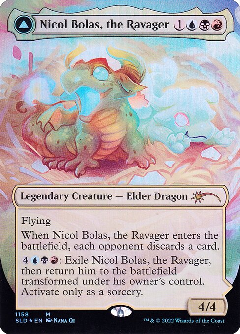 【ボーダレス】【Foil】【EN】Nicol Bolas, the Ravager // Nicol Bolas, the Arisen [SLD] 白M No.1158