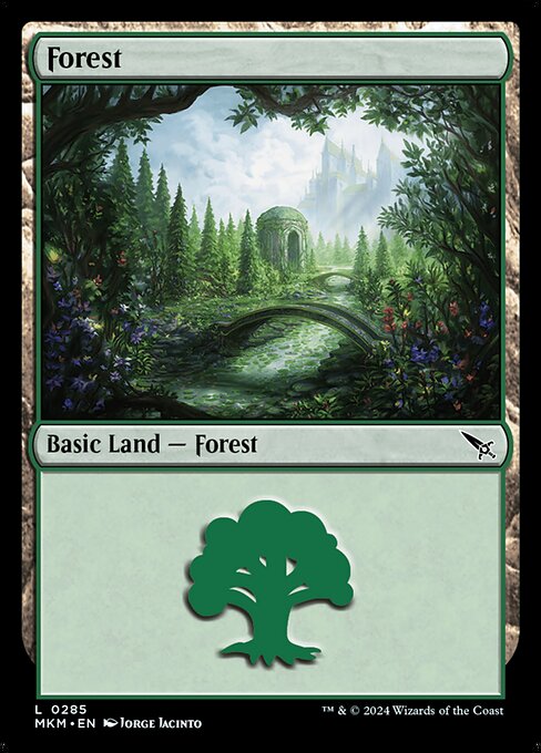 【Foil】【EN】Forest [MKM] 無C No.285