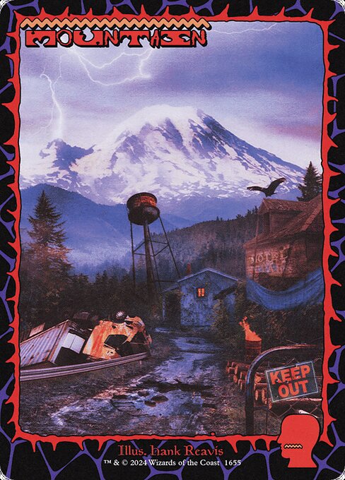 【Foil】【EN】Mountain [SLD] 土地R No.1655