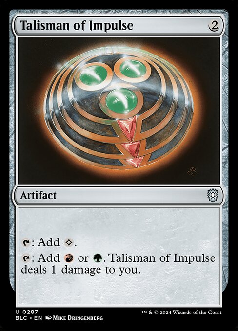 【EN】衝動のタリスマン/Talisman of Impulse [BLC] 茶U No.287