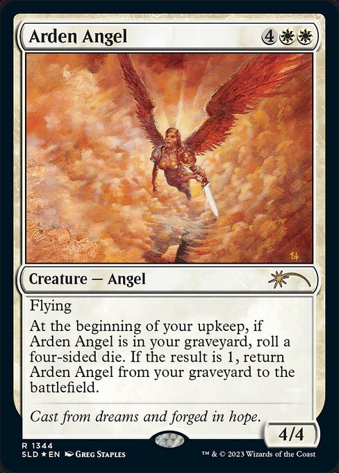 【Foil】【EN】Arden Angel [SLD] 白R No.1344