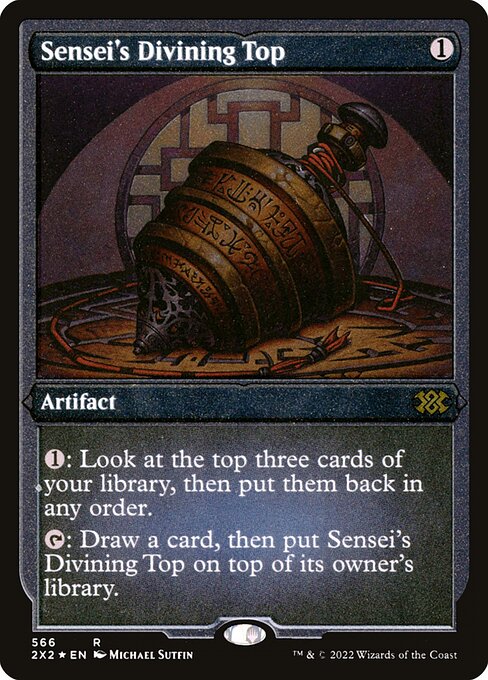 【エッチングFoil】【EN】師範の占い独楽/Sensei's Divining Top [2X2] 茶R No.566