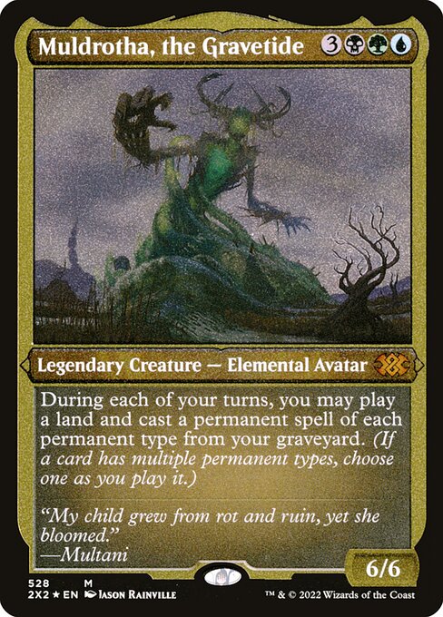 【エッチングFoil】【EN】墓場波、ムルドローサ/Muldrotha, the Gravetide [2X2] 金M No.528