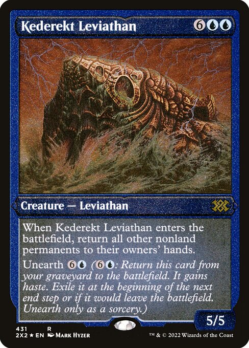 【エッチングFoil】【EN】ケデレクトのリバイアサン/Kederekt Leviathan [2X2] 青R No.431