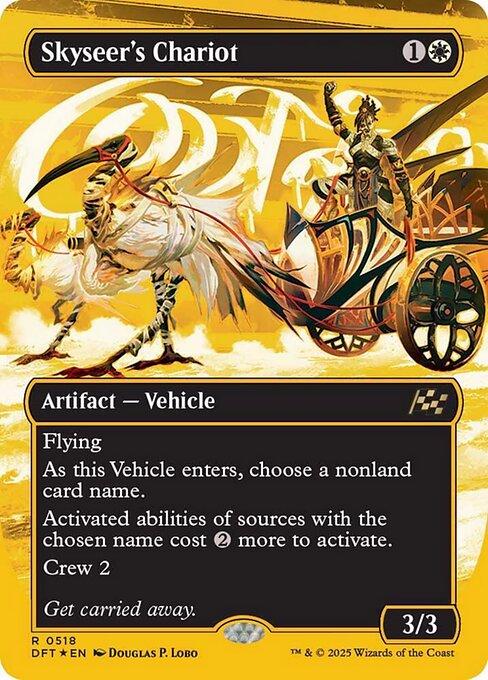 【ボーダレス】【ファーストプレイスFoil】【EN】空見の戦車/Skyseer's Chariot [DFT] 白R No.518