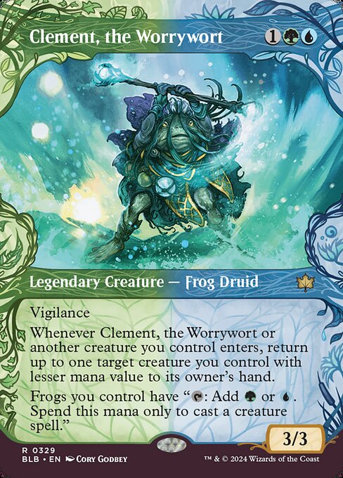 【Foil】【EN】心配潮、クレメント/Clement, the Worrywort [BLB] 金R No.329