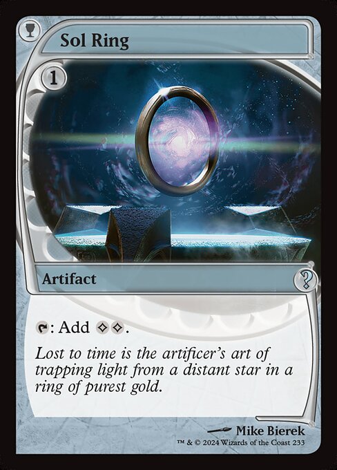 【Foil】【EN】太陽の指輪/Sol Ring [MB2] 茶U No.233