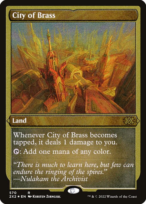 【エッチングFoil】【EN】真鍮の都/City of Brass [2X2] 土地R No.570