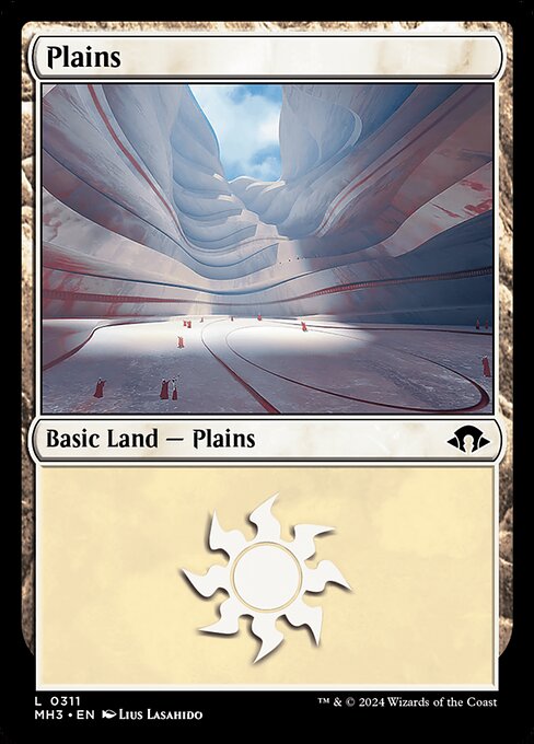 【Foil】【EN】平地/Plains [MH3] 土地C No.311