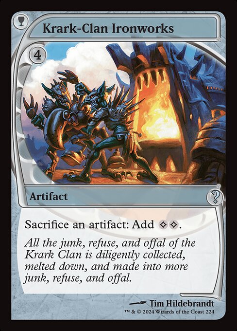 【Foil】【EN】クラーク族の鉄工所/Krark-Clan Ironworks [MB2] 茶U No.224