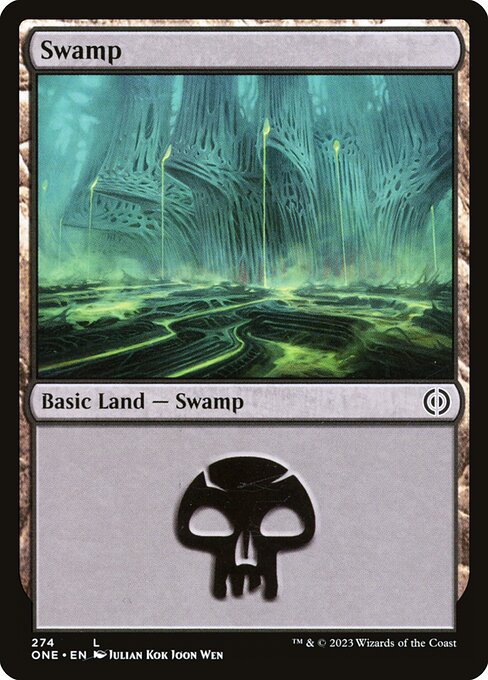 【Foil】【EN】沼/Swamp [ONE] 無C No.274