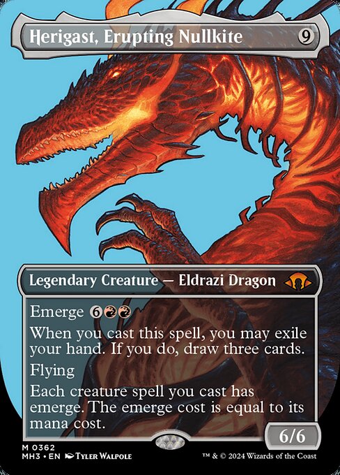 【ボーダレス】【EN】噴火するヌルカイト、ヘリガスト/Herigast, Erupting Nullkite [MH3] 無M No.362