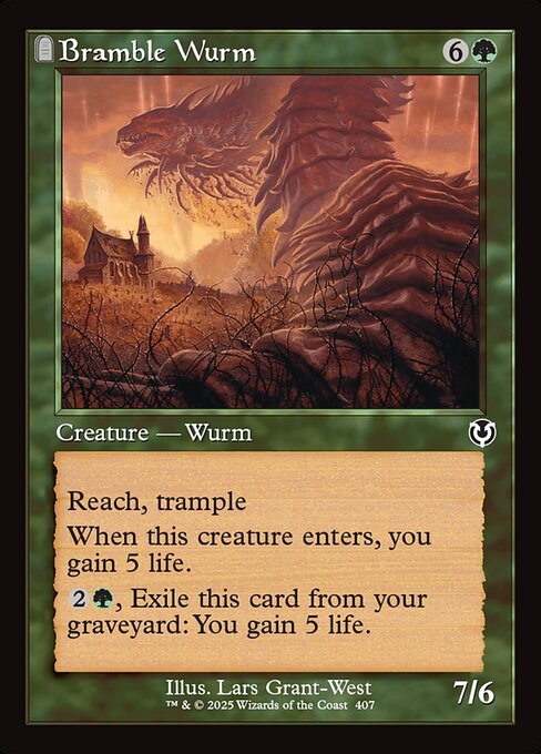 【Foil】【EN】棘茨のワーム/Bramble Wurm [INR] 緑C No.407
