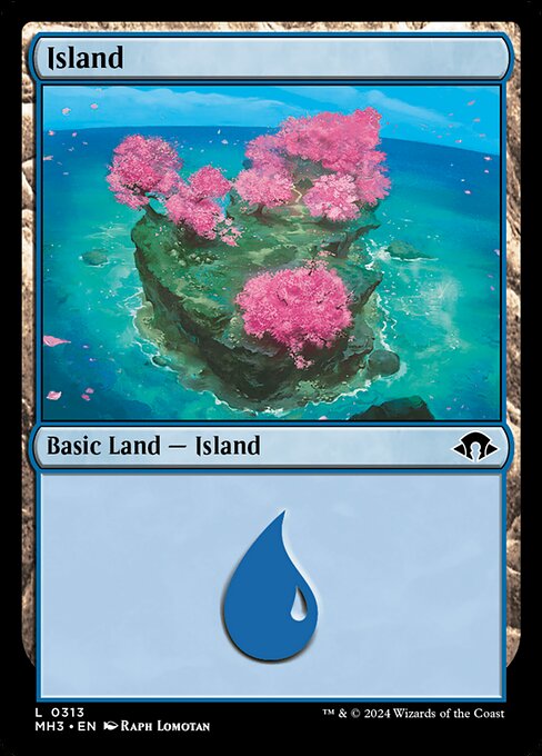 【Foil】【EN】島/Island [MH3] 土地C No.313