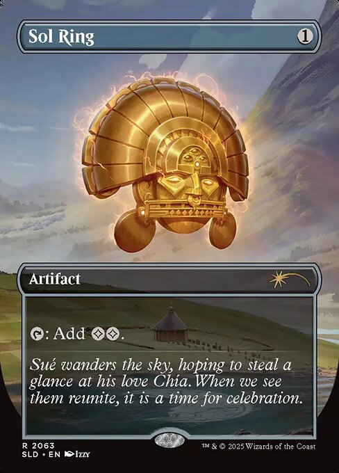 【ボーダレス】【Foil】【EN】太陽の指輪/Sol Ring [SLD] 茶R No.2063