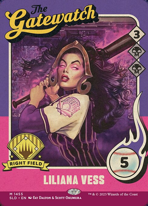 【フルアート】【Foil】【EN】Liliana Vess // Liliana Vess [SLD] 白M No.1455