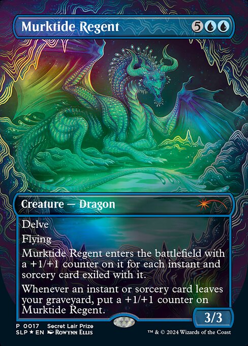 【ボーダレス】【Foil】【EN】濁浪の執政/Murktide Regent [SLP] 青M No.17