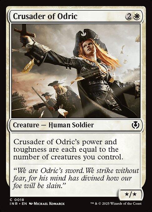 【Foil】【EN】オドリックの十字軍/Crusader of Odric [INR] 白C No.18