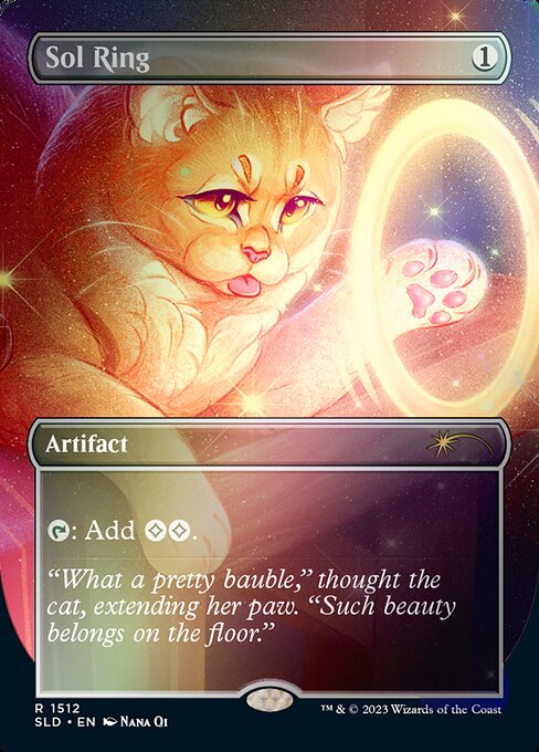 【ボーダレス】【Foil】【EN】Sol Ring // Sol Ring [SLD] 白R No.1512