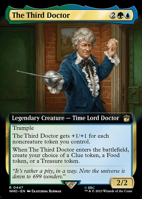 【拡張アート】【Foil】【EN】３代目ドクター/The Third Doctor [WHO] 金R No.447