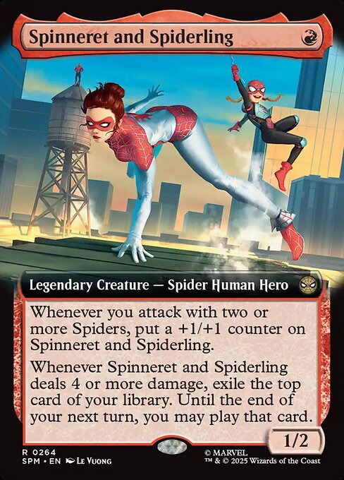 【拡張アート】【Foil】【EN】スピナレットとスパイダリング/Spinneret and Spiderling [SPM] 赤R No.264