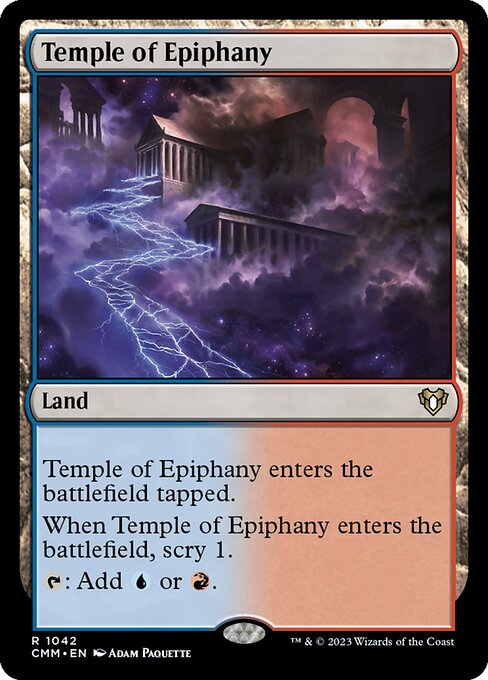 【Foil】【EN】天啓の神殿/Temple of Epiphany [CMM] 無R No.1042