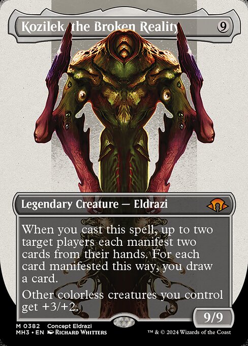 【ボーダレス】【Foil】【EN】崩壊した現実、コジレック/Kozilek, the Broken Reality [MH3] 無M No.382