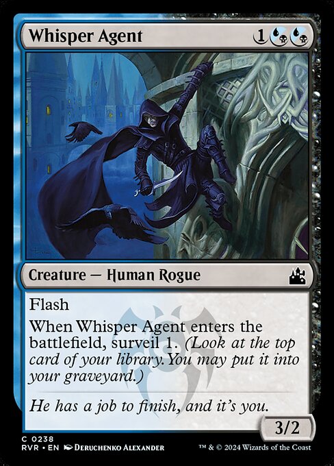 【Foil】【EN】囁く工作員/Whisper Agent [RVR] 混C No.238
