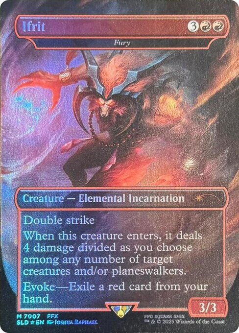【ボーダレス】【Foil】【EN】激情/Fury [SLD] 赤M No.7007
