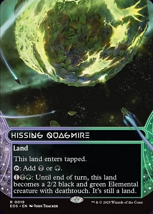 【ボーダレス】【Foil】【EN】風切る泥沼/Hissing Quagmire [EOS] 土地R No.19