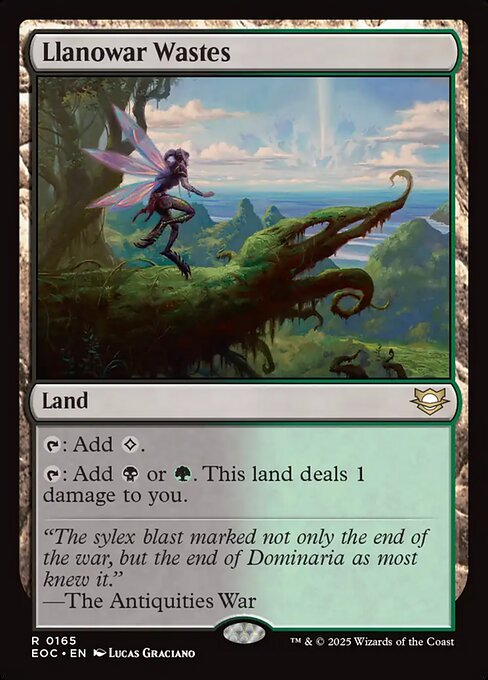 【EN】ラノワールの荒原/Llanowar Wastes [EOC] 土地R No.165